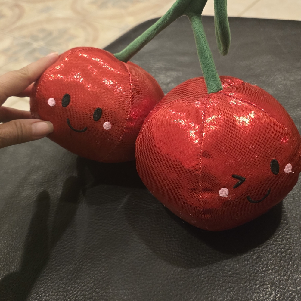 Cute Red Cherry Plush Toy